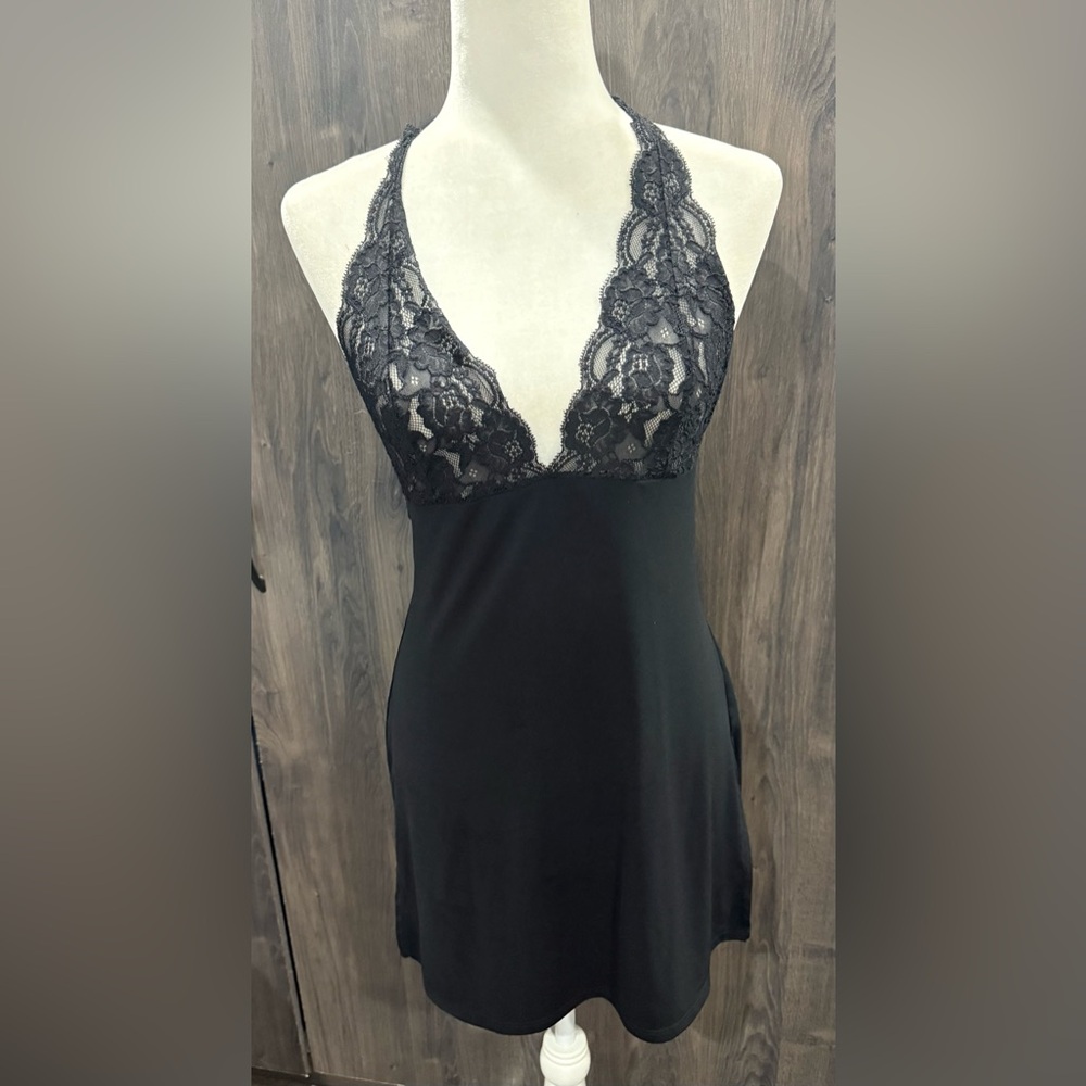 Victoria’s  Secret  lace halter lace slip dress